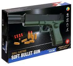 Glock Soft Bullet Toy Gun Shell Ejection Manual Airsoft